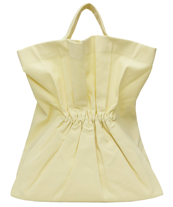 Issey Miyake Yellow Drawn & Pressed Bag